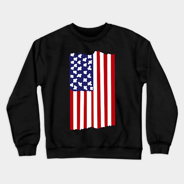 american flag Crewneck Sweatshirt by FromBerlinGift